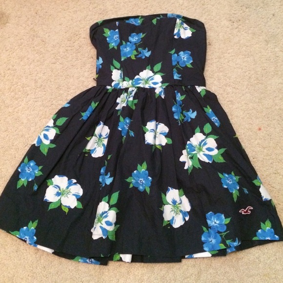Navy blue Hollister mid thigh dress