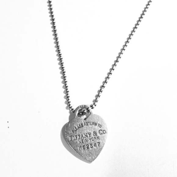 Tiffany & Co dog tag necklace