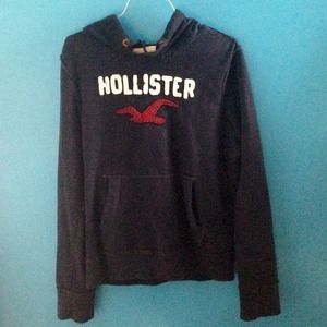 Men's Hollister Dark Blue Hoodie
