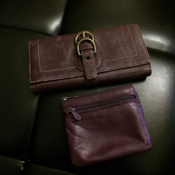 Coach Purple Wallet & Card Holder.