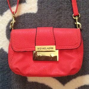Red/orange small cross body bag