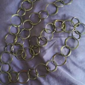 Black grey hoop necklack