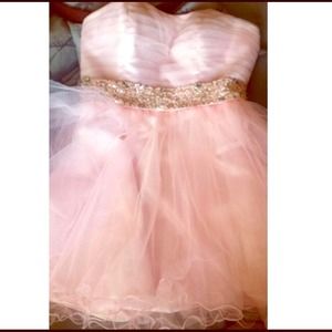 pink homecoming dress
