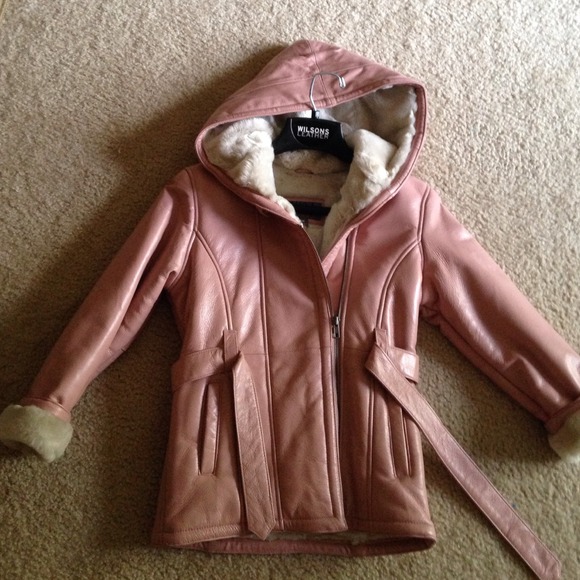 Kids leather coat