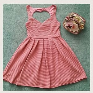 nude pink dress