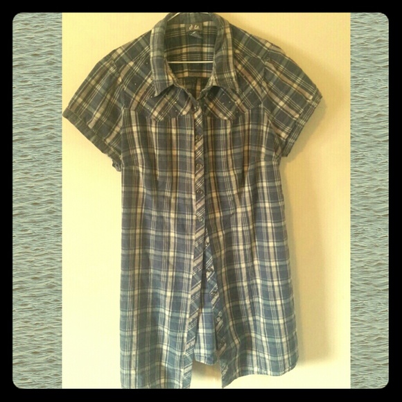 Long Plaid & Crystals