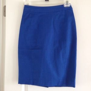 Cobalt blue pencil skirt
