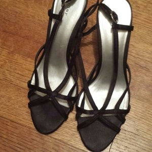 Strappy Black heels