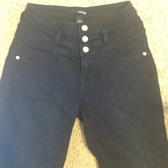 High waisted skinny jeans