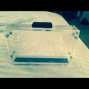 French Connection Clear Clutch