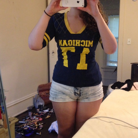 Blue and Yellow Michigan Shirt