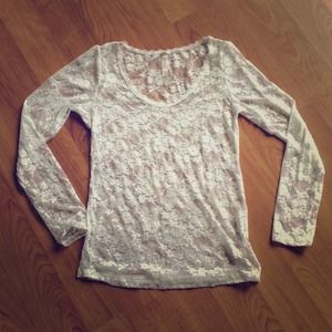 Lace long sleeve top