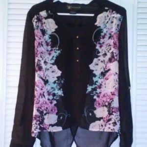 NWOT KARDASHIAN CHIFFON TOP