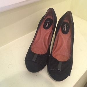 Black Velvet and Patent Leather Heels (never worn)