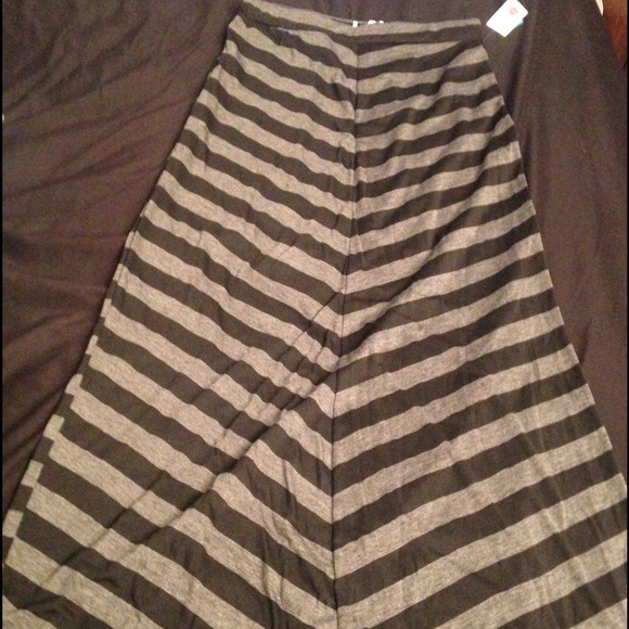 Black & Grey maxi skirt