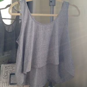 Grey crop top