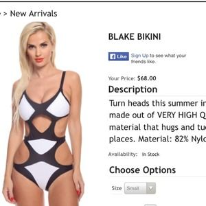 White one-piece Monokini