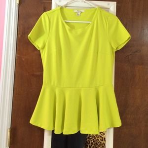 Peplum top!
