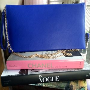 Bags - ๐HPx2!!!!!๐NWT Cobalt Blue Studded Clutch Purse Bags - ๐HPx2!!!!!๐NWT Cobalt Blue Studded Clutch Purse