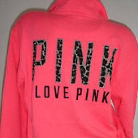 Two Victoria's Secret, pink & teal half zip bundle