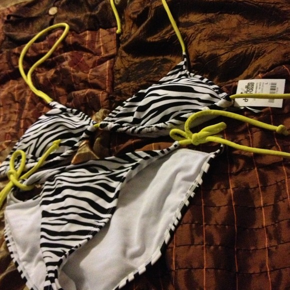 BRAND NEW (with tags!) Zebra bathing suit!
