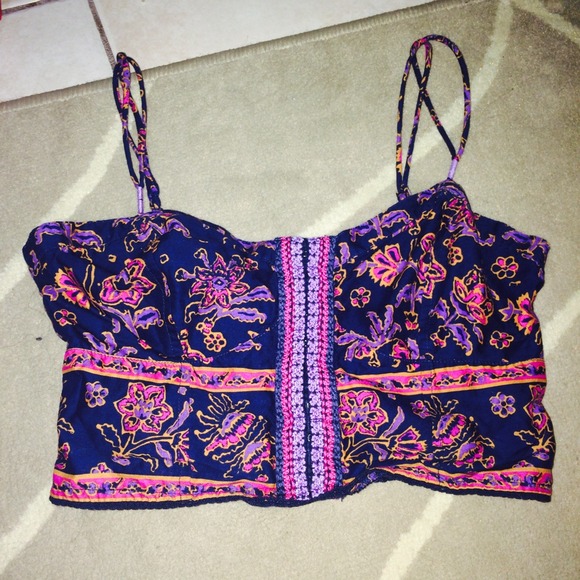 American eagle purple bustier/bralettw size medium