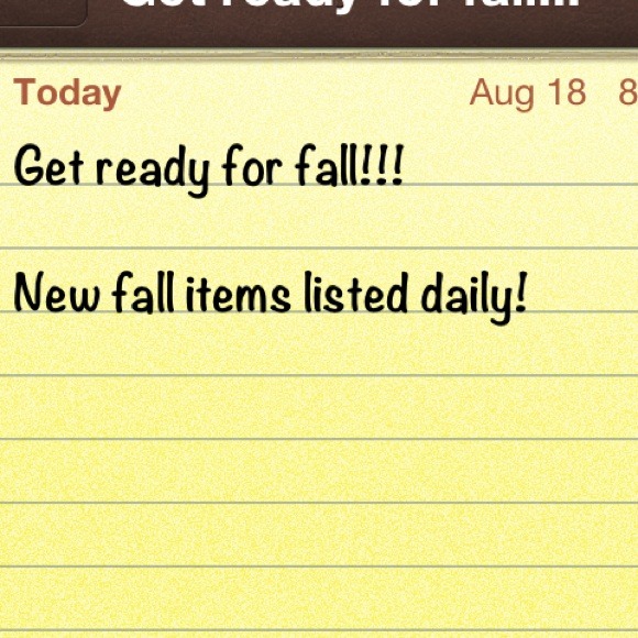 Fall is coming!