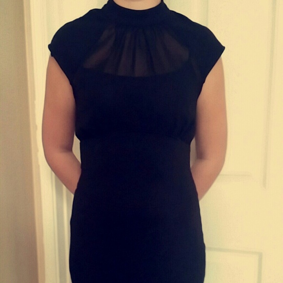 A flirty black dress