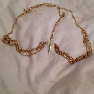 Forever 21 gold chain head piece