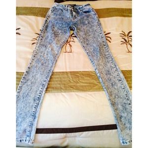 High waisted acid jeans size 3/4 (medium)