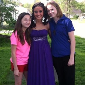 Purple prom dress
