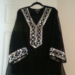 Sequin Plus Size Tunic