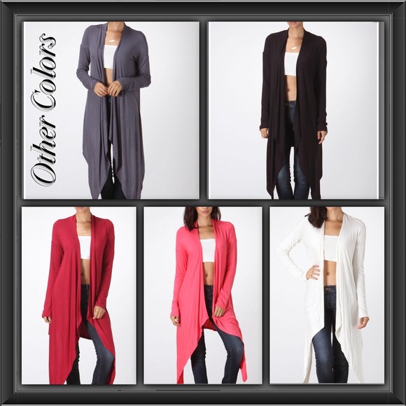 Charcoal Open Duster - Picture 3 of 4