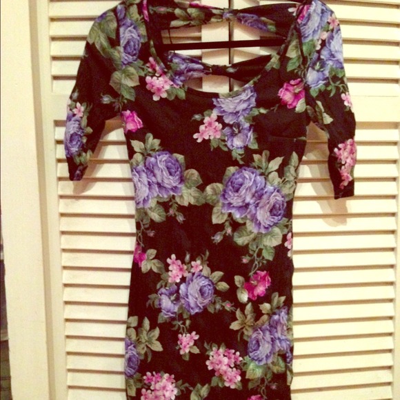 Floral print dress