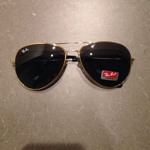 Rayban green and gold aviators for sale!