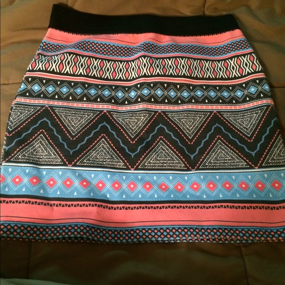 Aztec print Mini Skirt