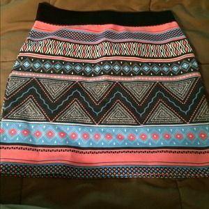 Aztec print Mini Skirt