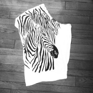 Zebra One Shoulder Top