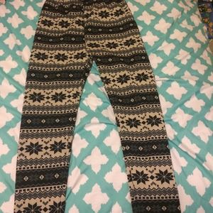 Furry winter leggings