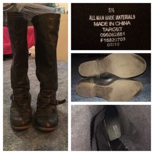 Black Knee Length Riding Boots