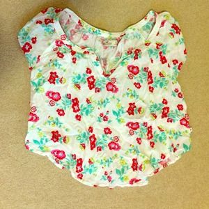 Hollister floral crop top