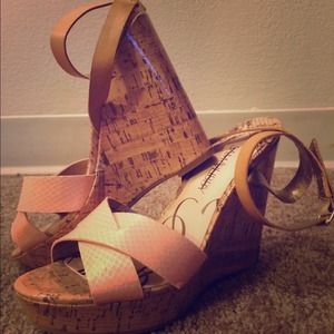 Brown & pink platform. Plataforma Marrón y rosa