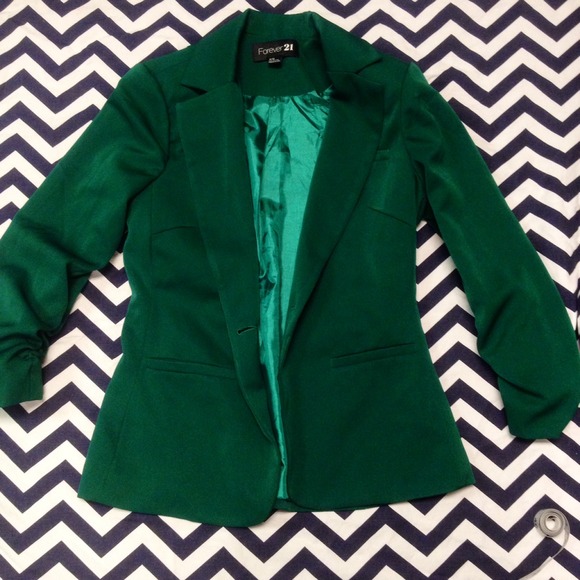 Forever 21 Jackets & Blazers - Forest Green Boyfriend Blazer