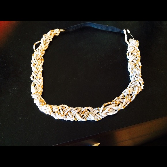Beaded braided headband