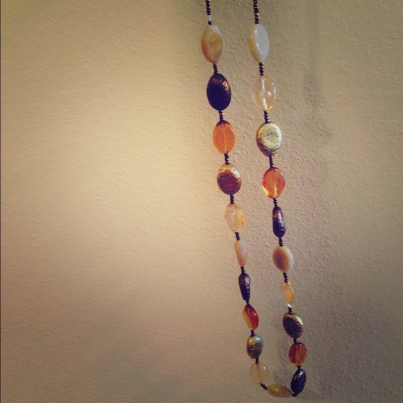 Long Stone Necklace