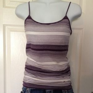 Purple and White Cami