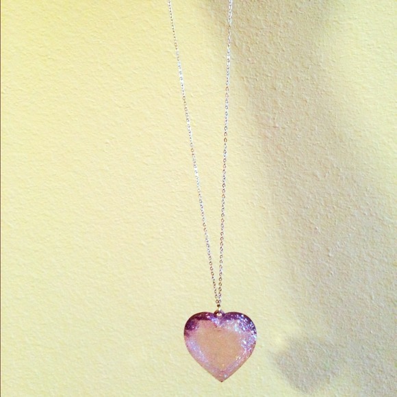 Silver heart necklace