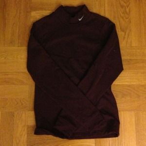 Never worn! Burgundy Nike Dry Fit Turtleneck