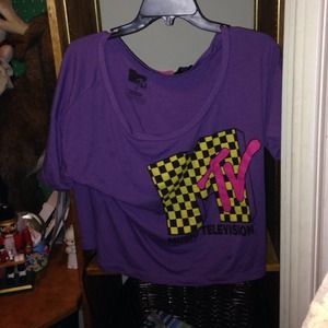 MTV off shoulder crop top