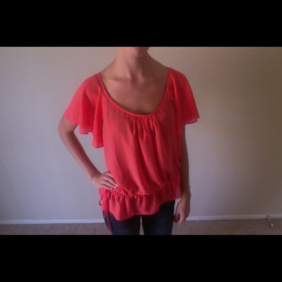 Lovely Orange F21 Blouse :)